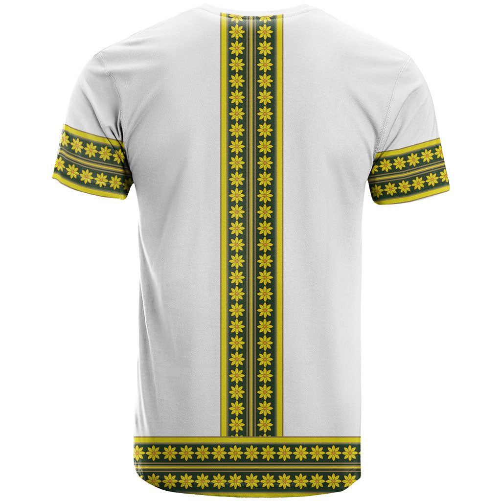 Ethiopian Enkutatash T shirt White Adey Flower Tilet Habesha Inspired