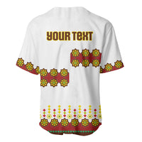 Ethiopian Enkutatash Personalized Baseball Jersey Traditional Habesha Glass D'va Necklace Inspired