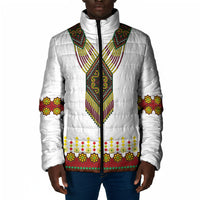 Ethiopian Enkutatash Personalized Padded Jacket Traditional Habesha Glass D'va Necklace Inspired
