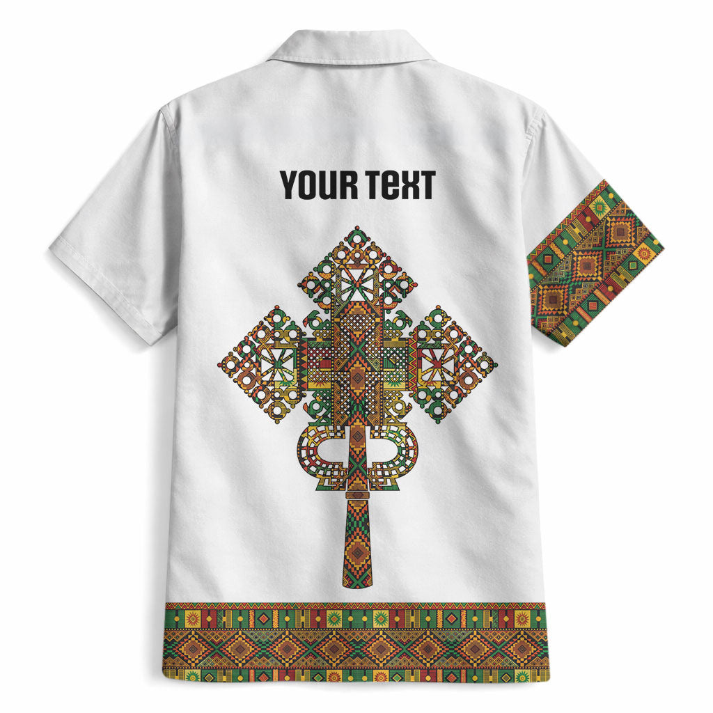 Ethiopian Enkutatash Personalized Hawaiian Shirt Traditional Habesha Pattern