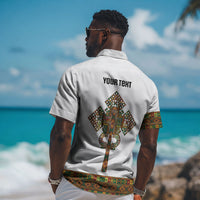 Ethiopian Enkutatash Personalized Hawaiian Shirt Traditional Habesha Pattern