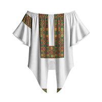 Ethiopian Enkutatash Personalized Off Shoulder Wrap Waist Top Traditional Habesha Pattern