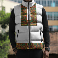 Ethiopian Enkutatash Personalized Sleeveless Puffer Jacket Traditional Habesha Pattern