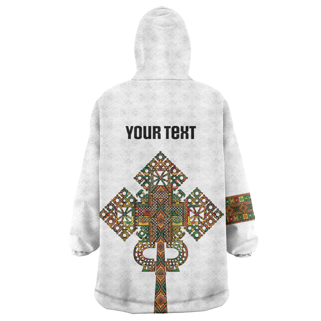 Ethiopian Enkutatash Personalized Wearable Blanket Hoodie Traditional Habesha Pattern