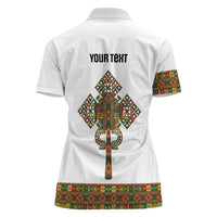 Ethiopian Enkutatash Personalized Women Polo Shirt Traditional Habesha Pattern