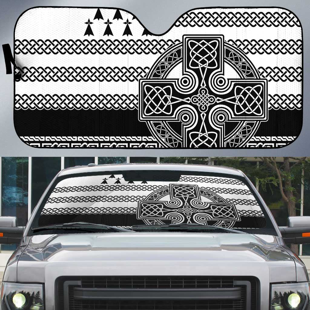 Brittany Celtic Knot Auto Sun Shade Celtic Nation Heritage Pride - Wonder Print Shop