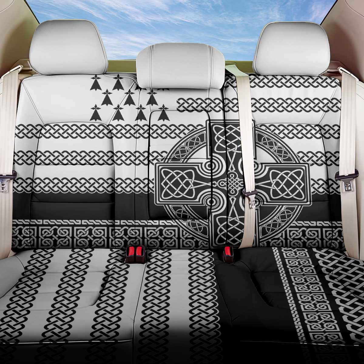 Brittany Celtic Knot Back Car Seat Cover Celtic Nation Heritage Pride - Wonder Print Shop