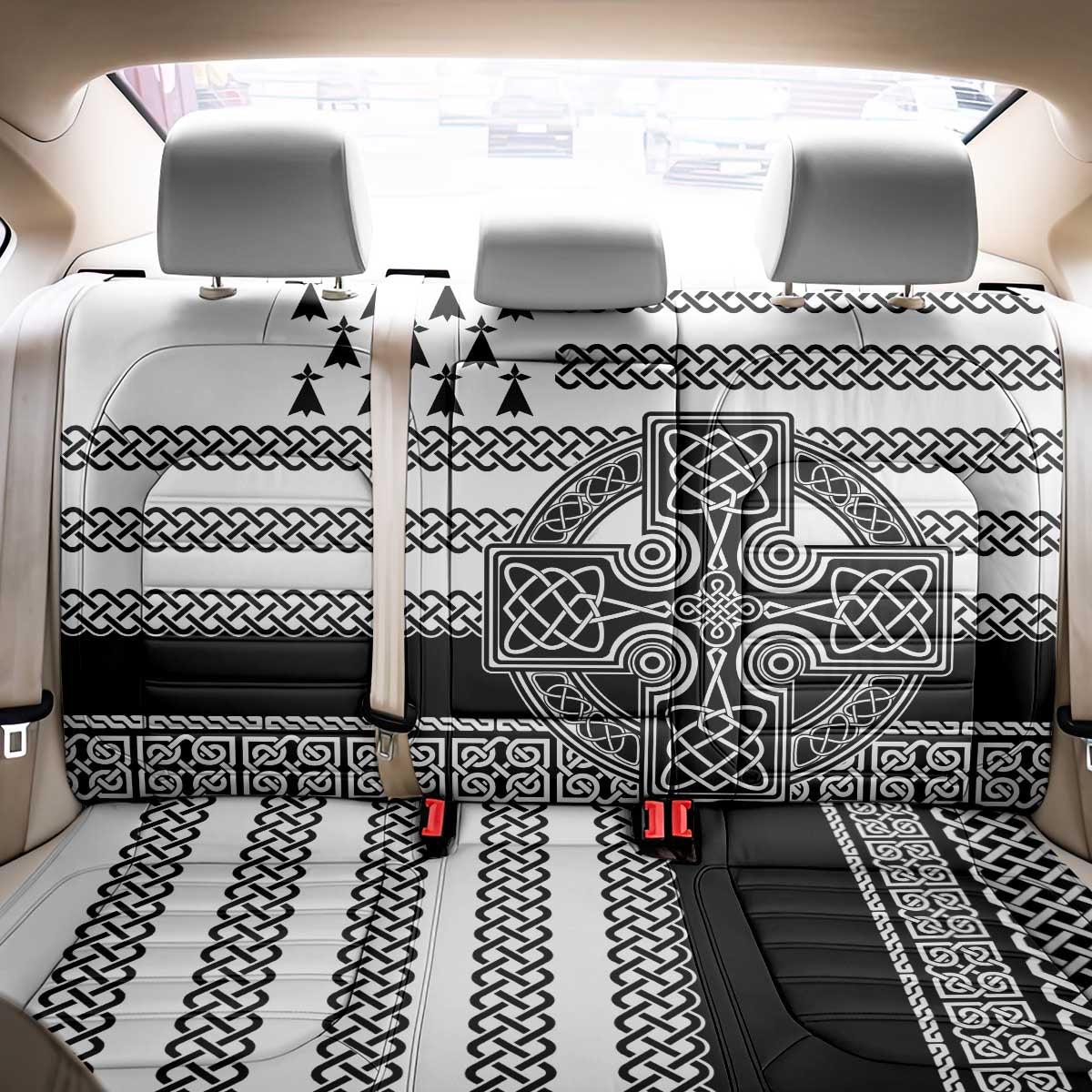 Brittany Celtic Knot Back Car Seat Cover Celtic Nation Heritage Pride - Wonder Print Shop