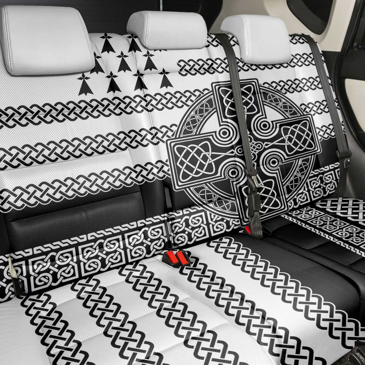 Brittany Celtic Knot Back Car Seat Cover Celtic Nation Heritage Pride - Wonder Print Shop