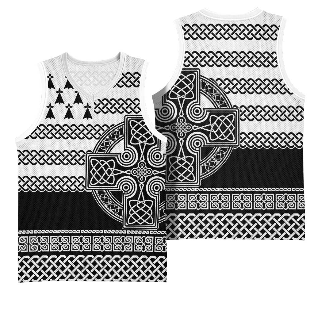 Brittany Celtic Knot Basketball Jersey Celtic Nation Heritage Pride - Wonder Print Shop