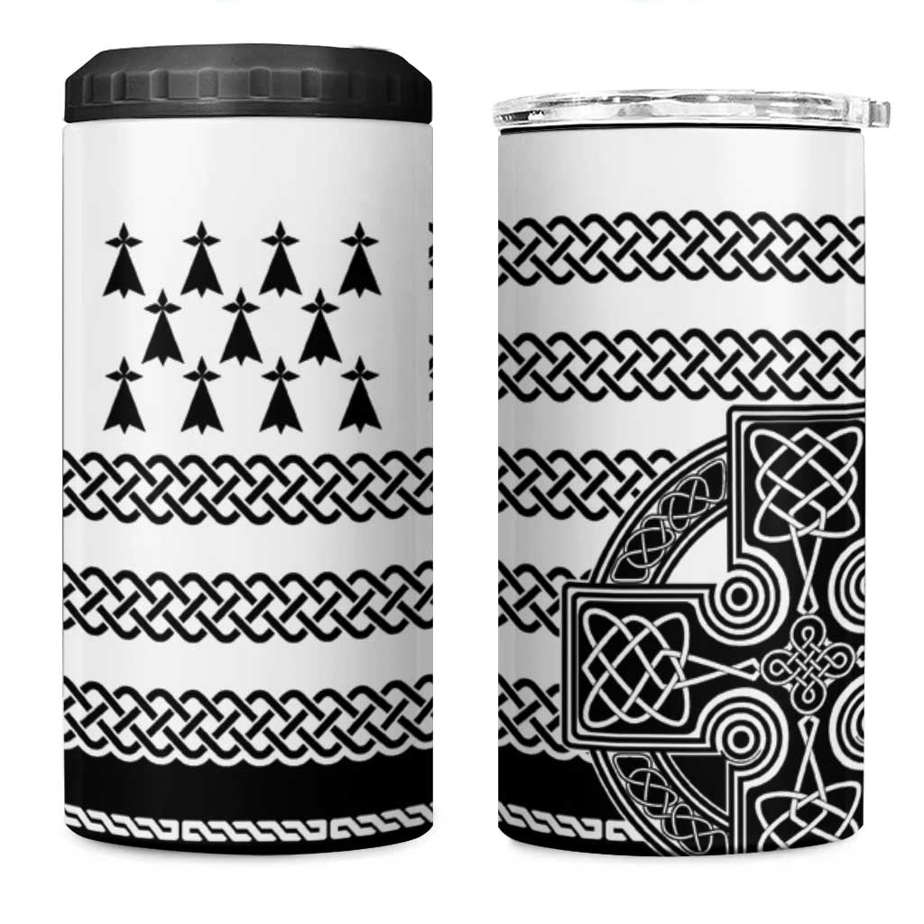 Brittany Celtic Knot 4 in 1 Can Cooler Tumbler Celtic Nation Heritage Pride - Wonder Print Shop