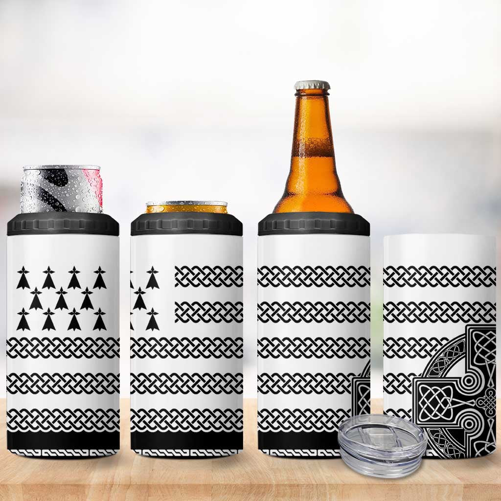 Brittany Celtic Knot 4 in 1 Can Cooler Tumbler Celtic Nation Heritage Pride - Wonder Print Shop