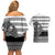 Brittany Celtic Knot Couples Matching Off Shoulder Short Dress and Hawaiian Shirt Celtic Nation Heritage Pride - Wonder Print Shop
