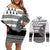 Brittany Celtic Knot Couples Matching Off Shoulder Short Dress and Long Sleeve Button Shirt Celtic Nation Heritage Pride - Wonder Print Shop