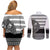 Brittany Celtic Knot Couples Matching Off Shoulder Short Dress and Long Sleeve Button Shirt Celtic Nation Heritage Pride - Wonder Print Shop