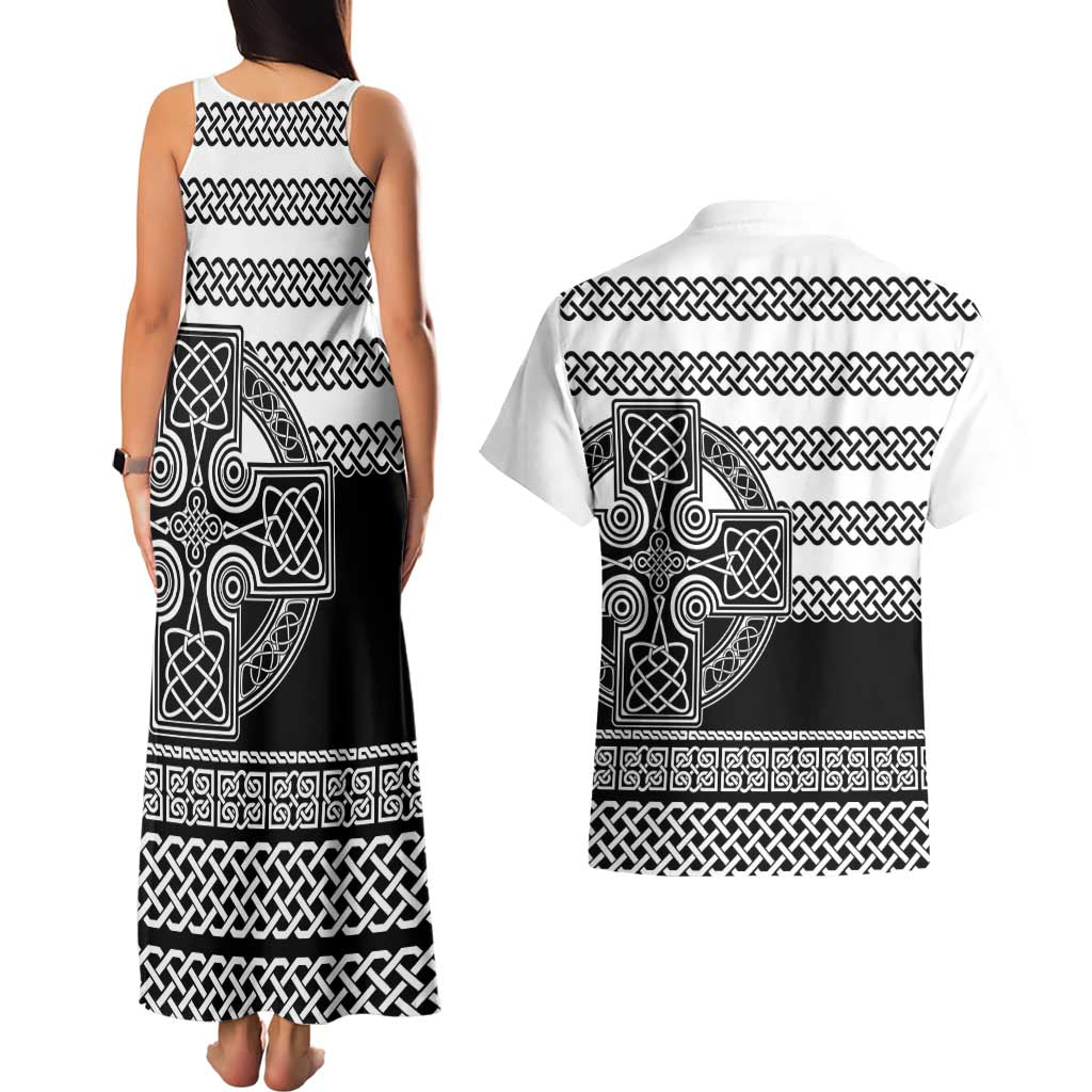 Brittany Celtic Knot Couples Matching Tank Maxi Dress and Hawaiian Shirt Celtic Nation Heritage Pride - Wonder Print Shop