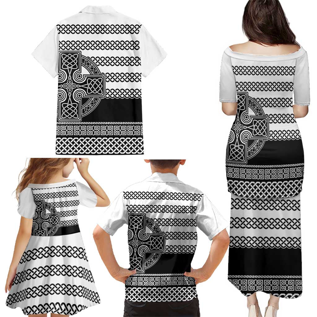 Brittany Celtic Knot Family Matching Puletasi and Hawaiian Shirt Celtic Nation Heritage Pride - Wonder Print Shop