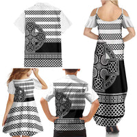 Brittany Celtic Knot Family Matching Summer Maxi Dress and Hawaiian Shirt Celtic Nation Heritage Pride - Wonder Print Shop