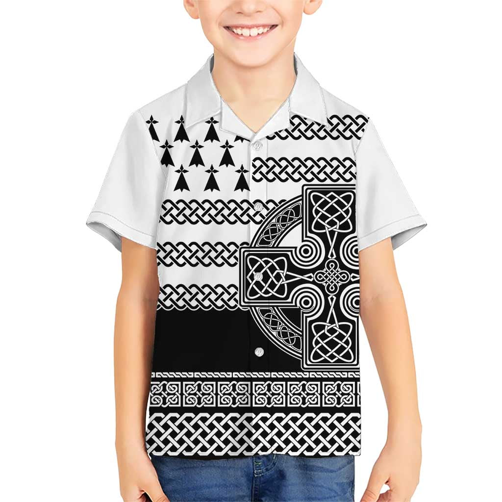 Brittany Celtic Knot Kid Hawaiian Shirt Celtic Nation Heritage Pride - Wonder Print Shop