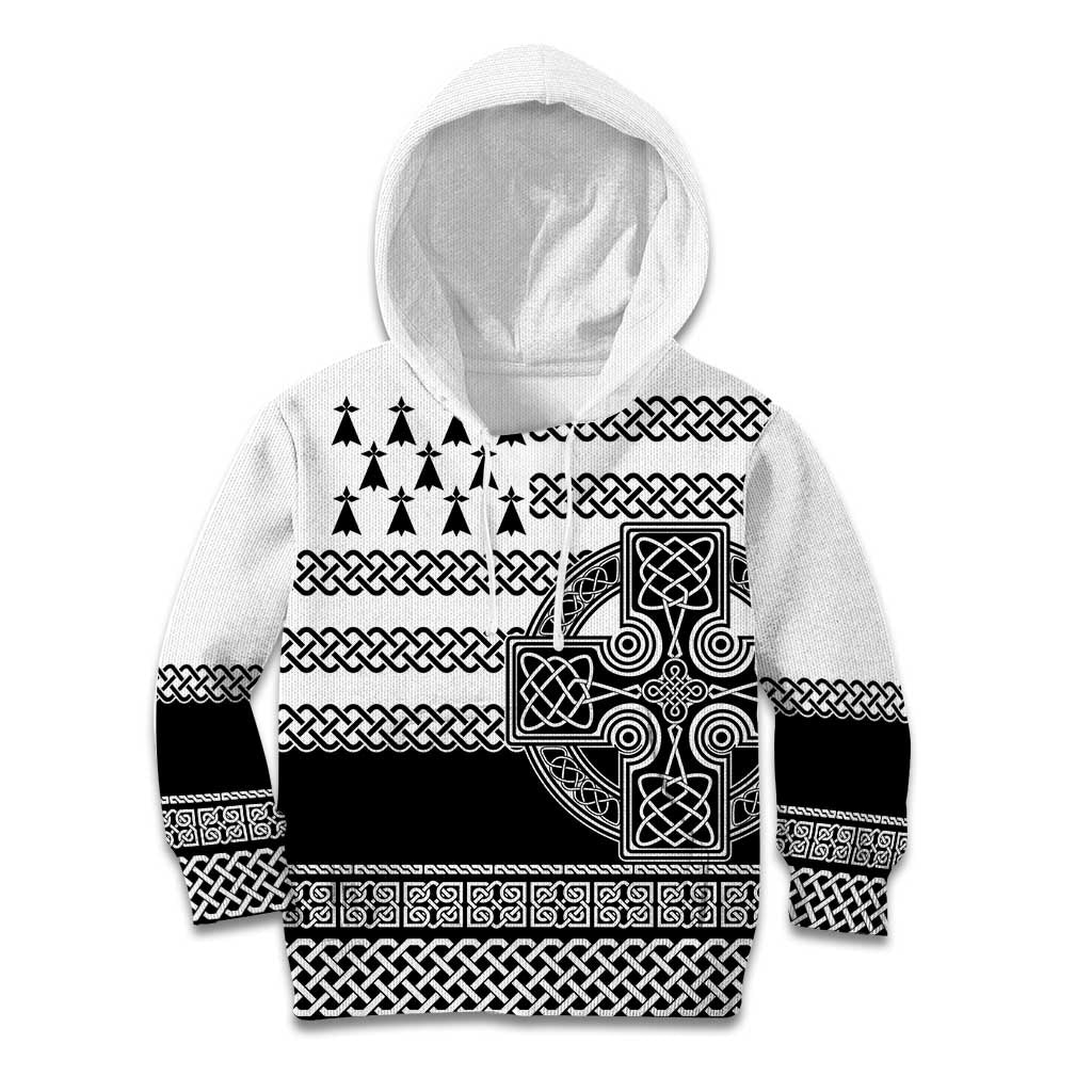 Brittany Celtic Knot Kid Hoodie Celtic Nation Heritage Pride - Wonder Print Shop
