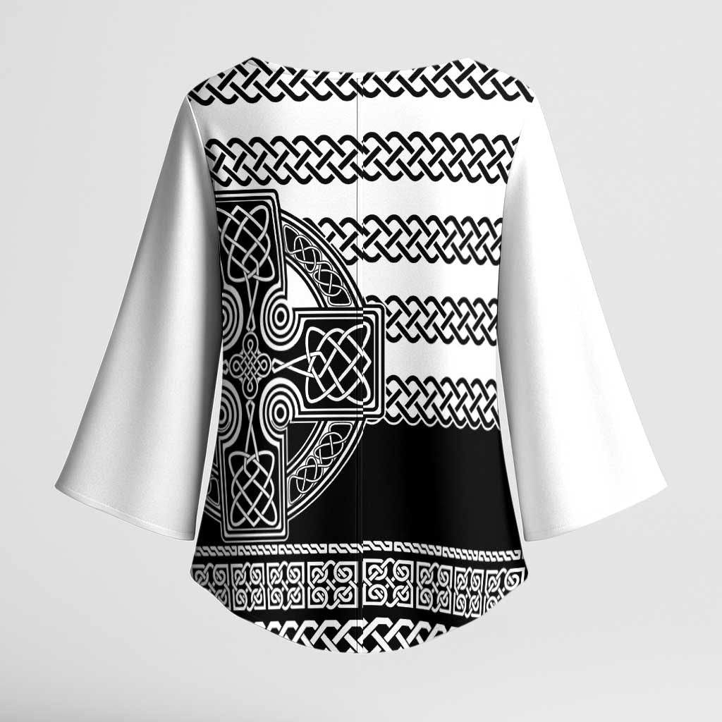 Brittany Celtic Knot Kimono Sleeve Blouse Celtic Nation Heritage Pride - Wonder Print Shop