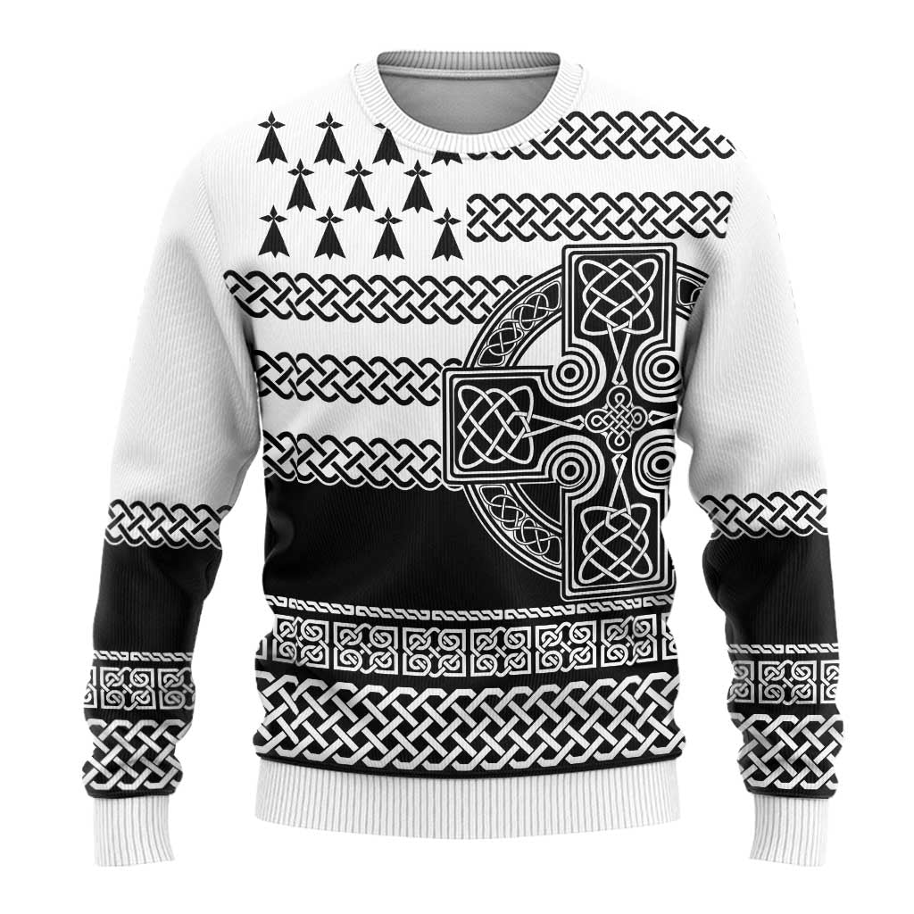 Brittany Celtic Knot Ugly Christmas Sweater Celtic Nation Heritage Pride - Wonder Print Shop