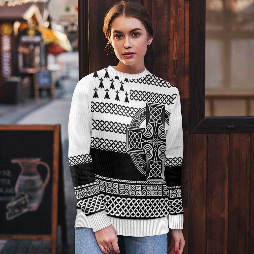 Brittany Celtic Knot Ugly Christmas Sweater Celtic Nation Heritage Pride - Wonder Print Shop