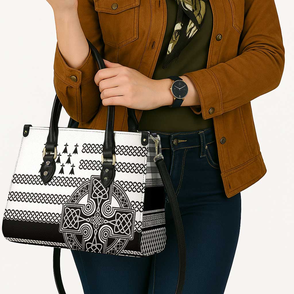 Brittany Celtic Knot Leather Bag Celtic Nation Heritage Pride - Wonder Print Shop