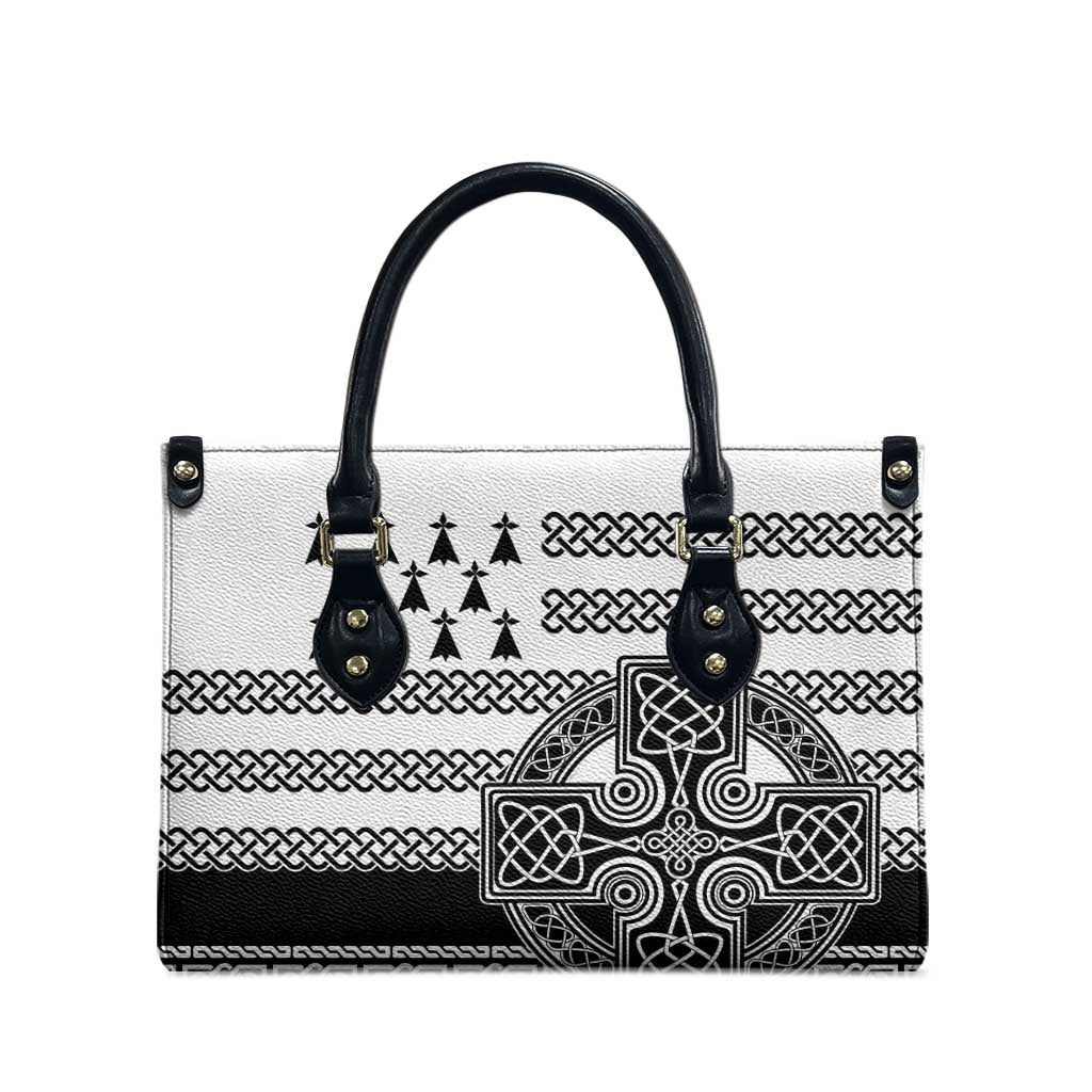 Brittany Celtic Knot Leather Bag Celtic Nation Heritage Pride - Wonder Print Shop