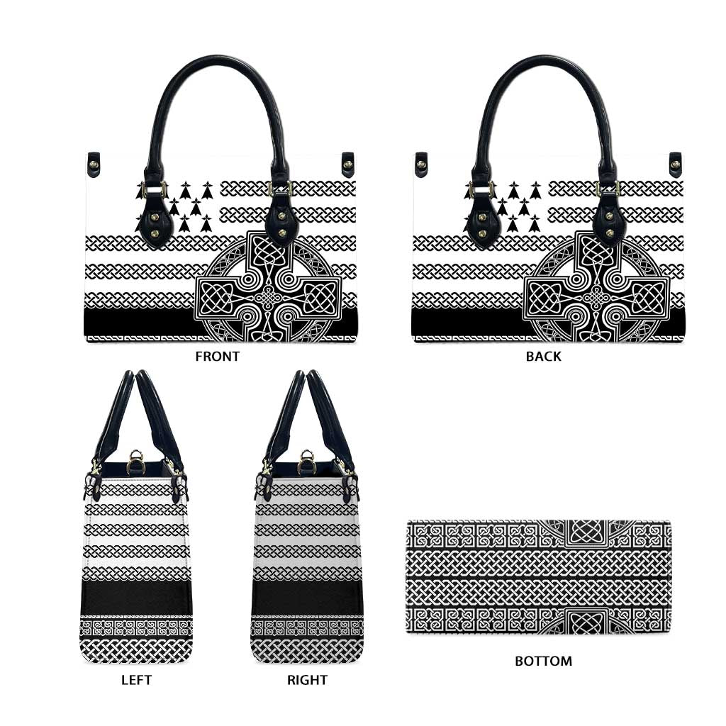 Brittany Celtic Knot Leather Bag Celtic Nation Heritage Pride - Wonder Print Shop