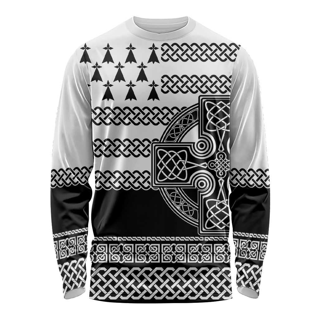 Brittany Celtic Knot Long Sleeve Shirt Celtic Nation Heritage Pride - Wonder Print Shop