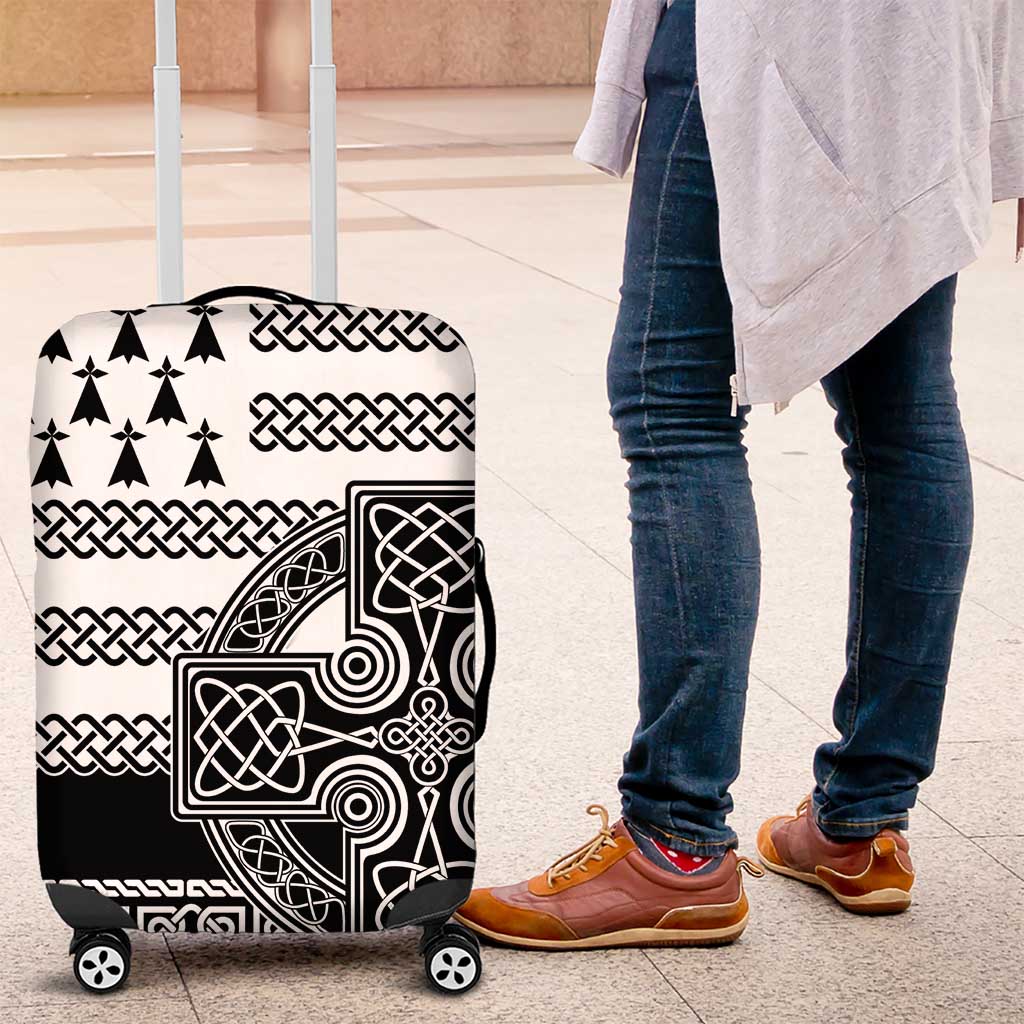 Brittany Celtic Knot Luggage Cover Celtic Nation Heritage Pride - Wonder Print Shop