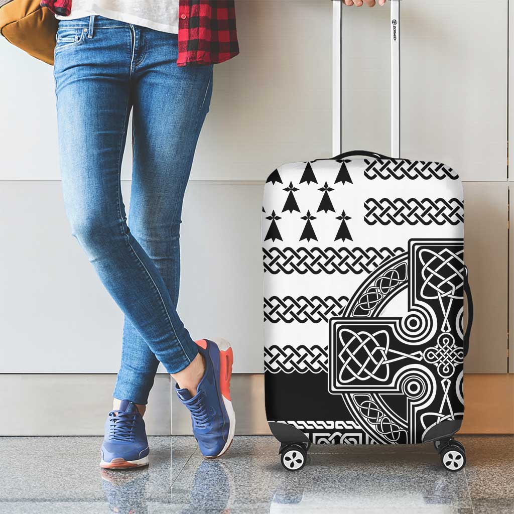 Brittany Celtic Knot Luggage Cover Celtic Nation Heritage Pride - Wonder Print Shop