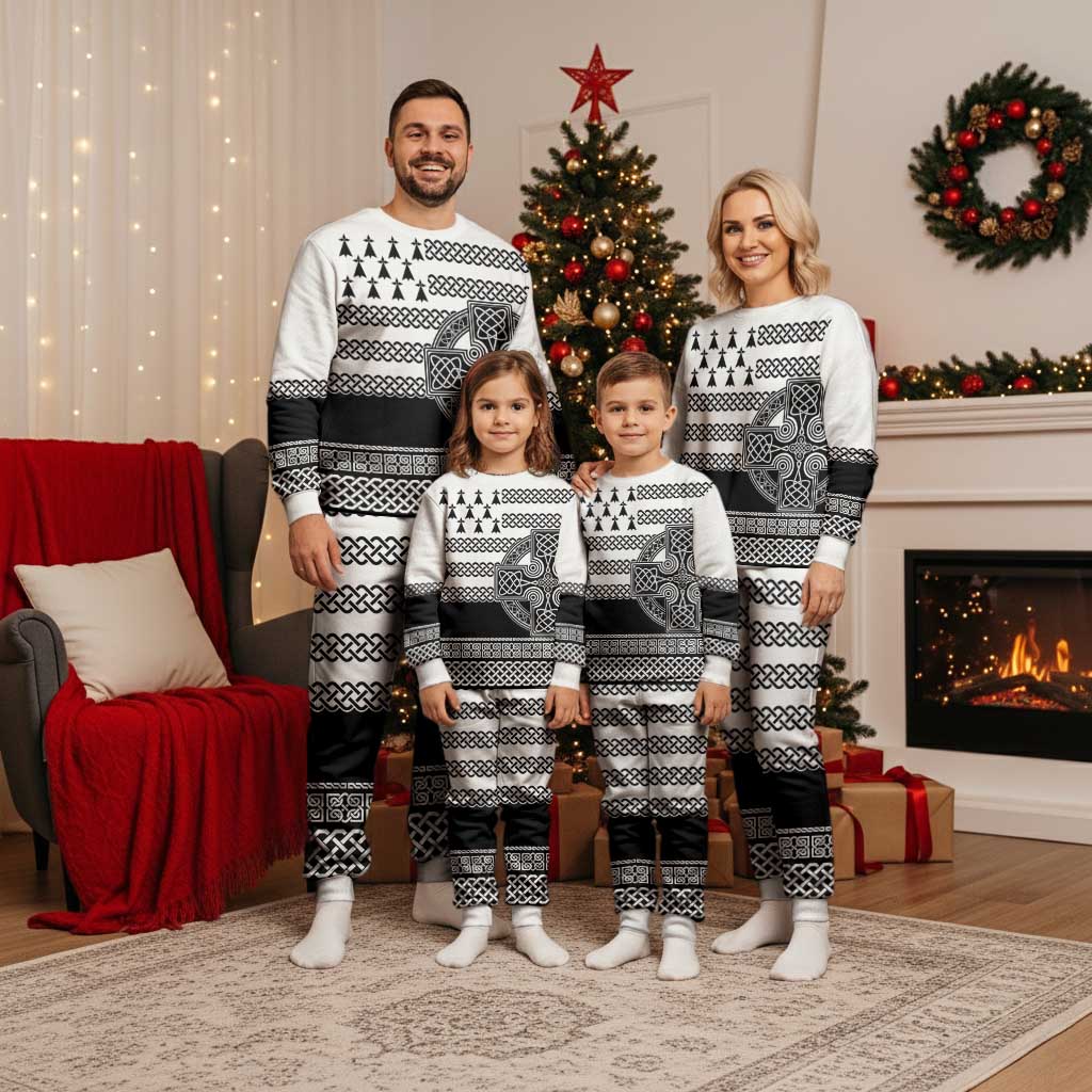 Brittany Celtic Knot Christmas Pajama Set Celtic Nation Heritage Pride - Wonder Print Shop