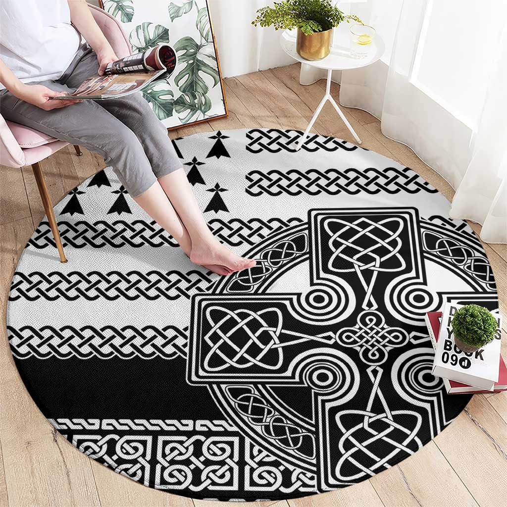 Brittany Celtic Knot Round Carpet Celtic Nation Heritage Pride - Wonder Print Shop