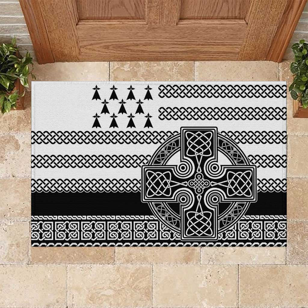 Brittany Celtic Knot Rubber Doormat Celtic Nation Heritage Pride - Wonder Print Shop