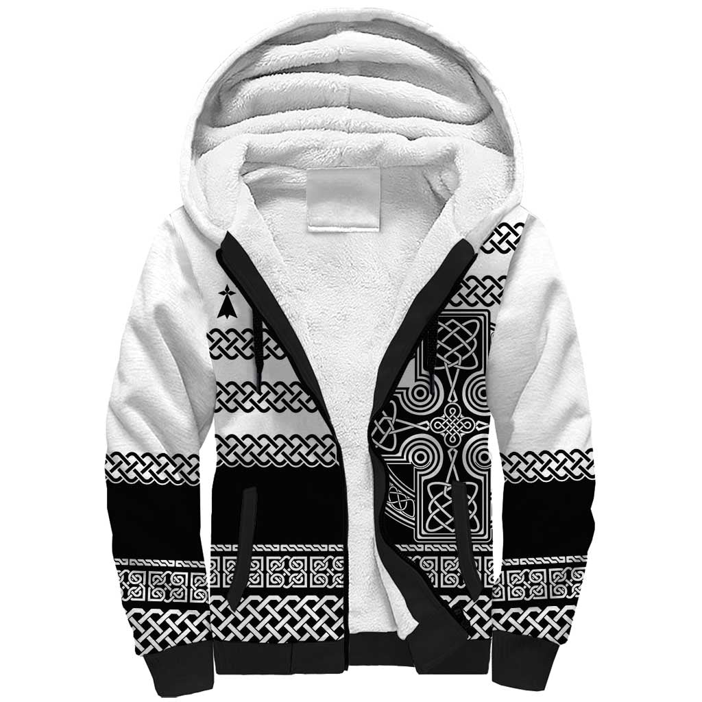 Brittany Celtic Knot Sherpa Hoodie Celtic Nation Heritage Pride - Wonder Print Shop
