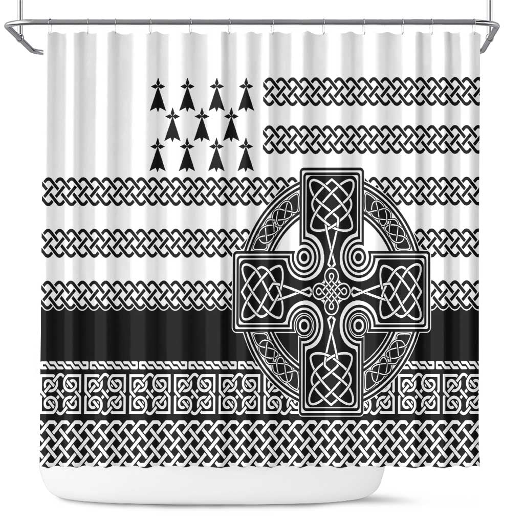Brittany Celtic Knot Shower Curtain Celtic Nation Heritage Pride - Wonder Print Shop