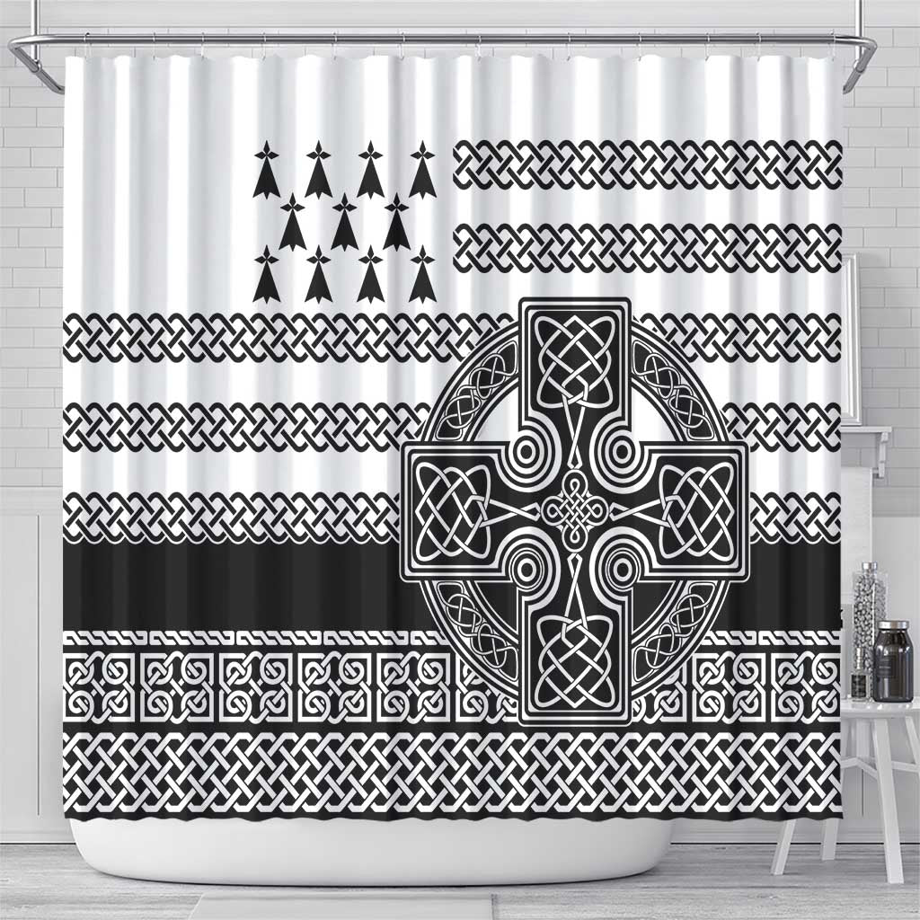 Brittany Celtic Knot Shower Curtain Celtic Nation Heritage Pride - Wonder Print Shop