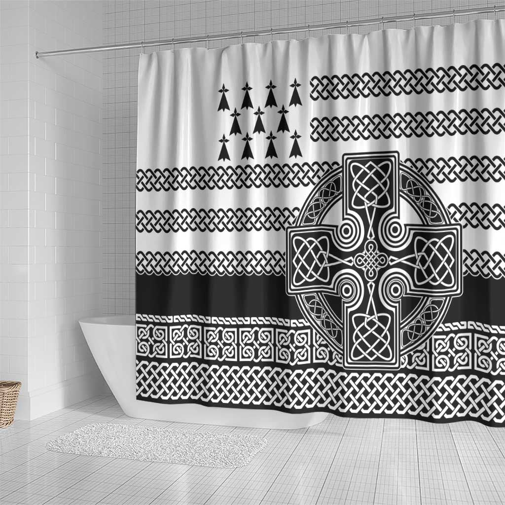 Brittany Celtic Knot Shower Curtain Celtic Nation Heritage Pride - Wonder Print Shop