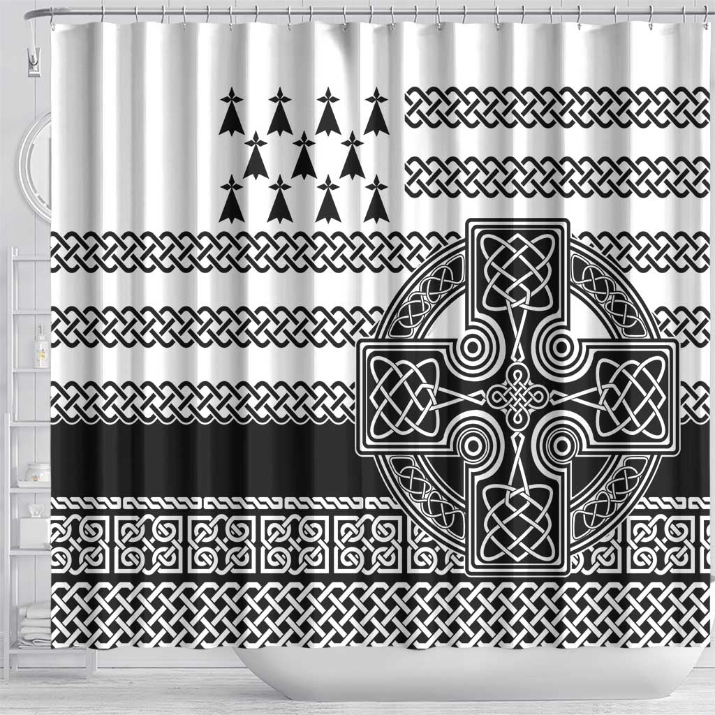 Brittany Celtic Knot Shower Curtain Celtic Nation Heritage Pride - Wonder Print Shop