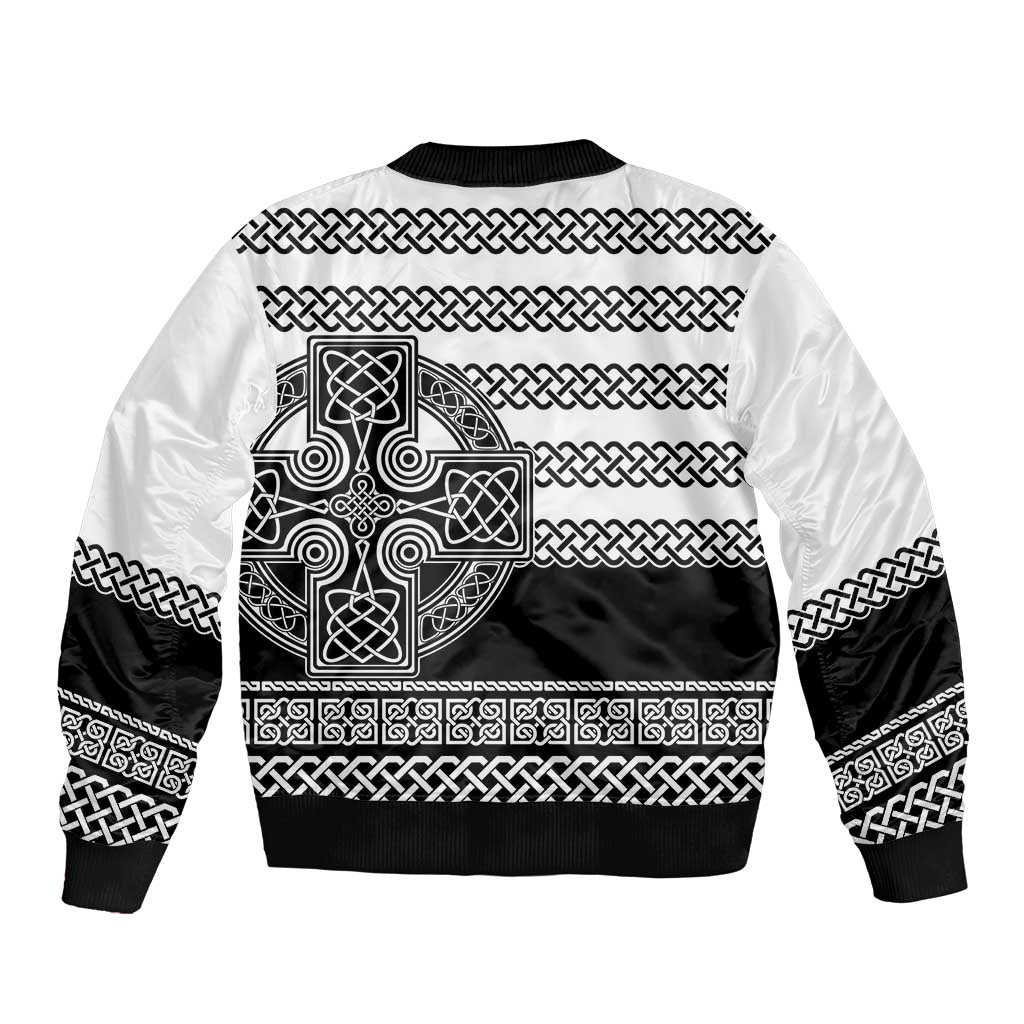 Brittany Celtic Knot Sleeve Zip Bomber Jacket Celtic Nation Heritage Pride - Wonder Print Shop