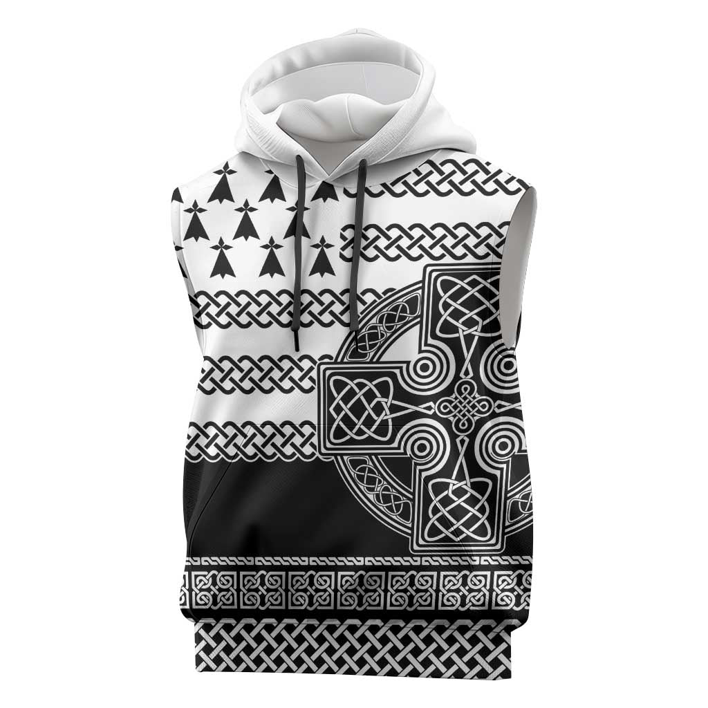 Brittany Celtic Knot Sleeveless Hoodie Celtic Nation Heritage Pride - Wonder Print Shop