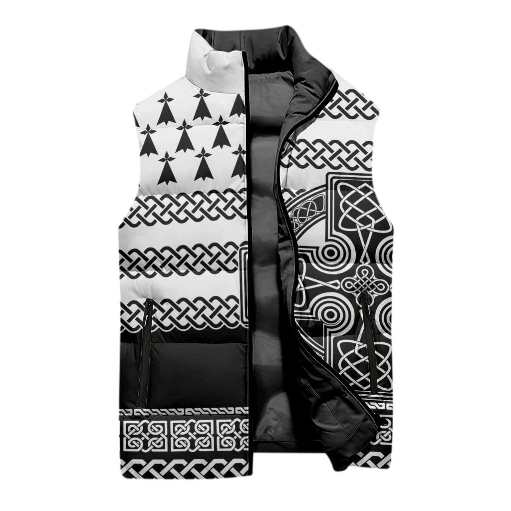Brittany Celtic Knot Sleeveless Puffer Jacket Celtic Nation Heritage Pride - Wonder Print Shop