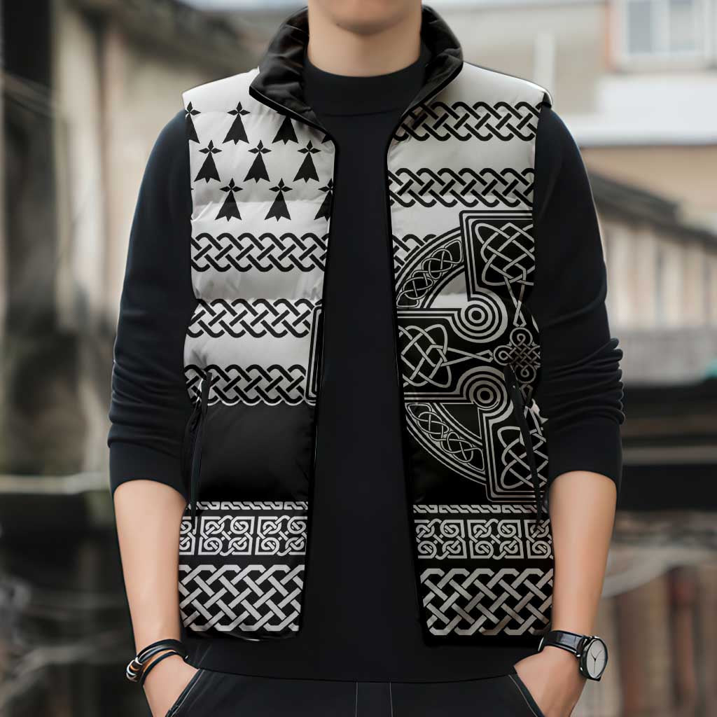 Brittany Celtic Knot Sleeveless Puffer Jacket Celtic Nation Heritage Pride - Wonder Print Shop