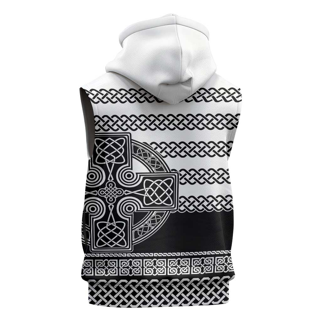 Brittany Celtic Knot Sleeveless Zip Hoodie Celtic Nation Heritage Pride - Wonder Print Shop