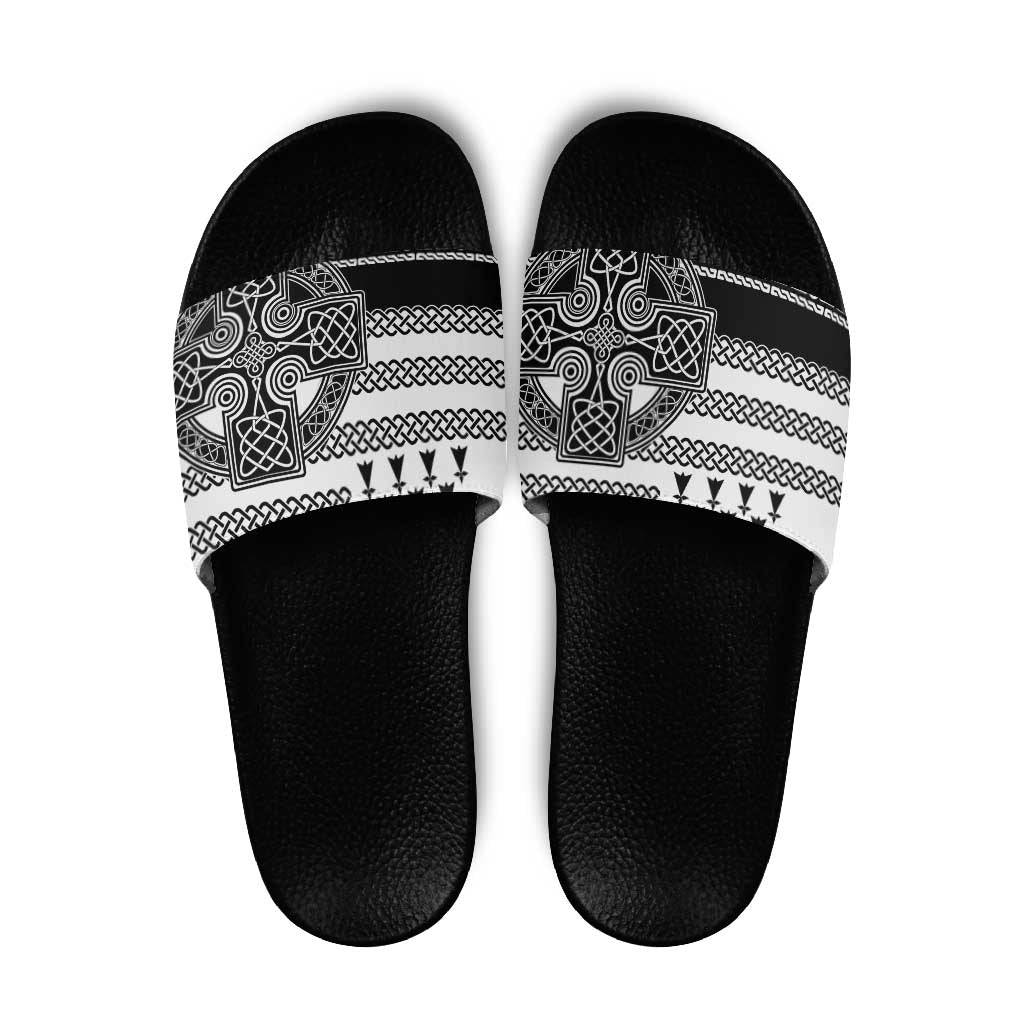 Brittany Celtic Knot Slide Sandals Celtic Nation Heritage Pride - Wonder Print Shop
