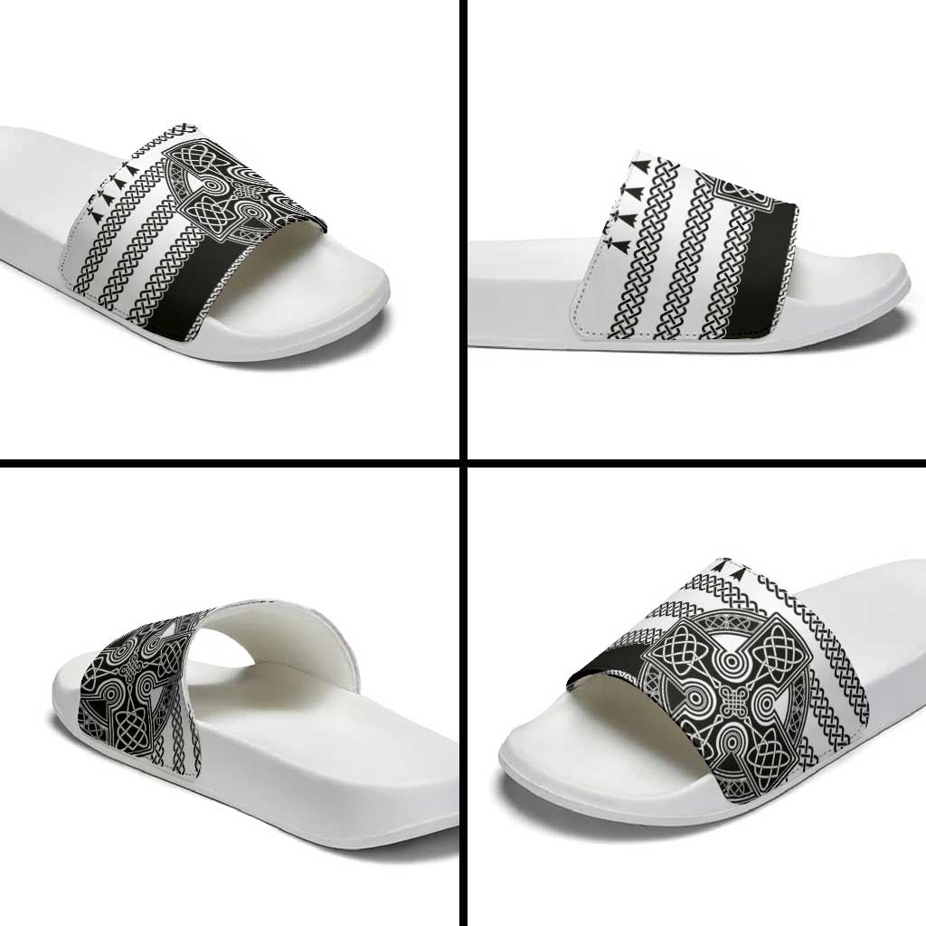 Brittany Celtic Knot Slide Sandals Celtic Nation Heritage Pride - Wonder Print Shop