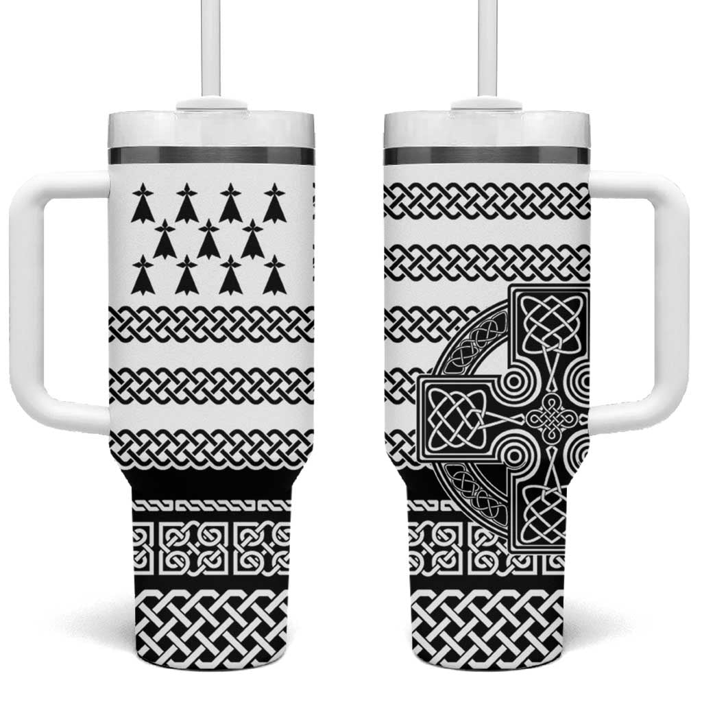 Brittany Celtic Knot Tumbler With Handle Celtic Nation Heritage Pride - Wonder Print Shop