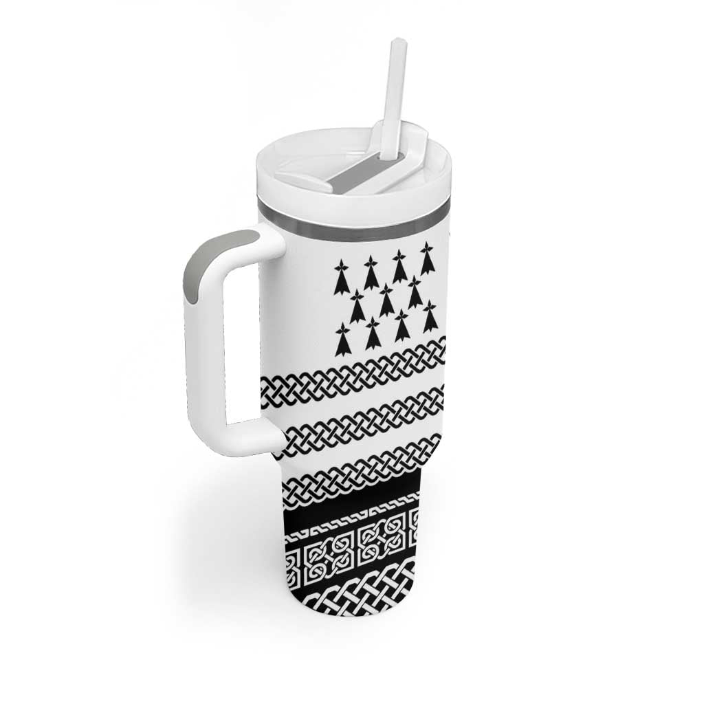Brittany Celtic Knot Tumbler With Handle Celtic Nation Heritage Pride - Wonder Print Shop